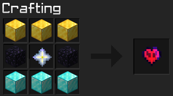 DiamondSMP Heart crafting recipe